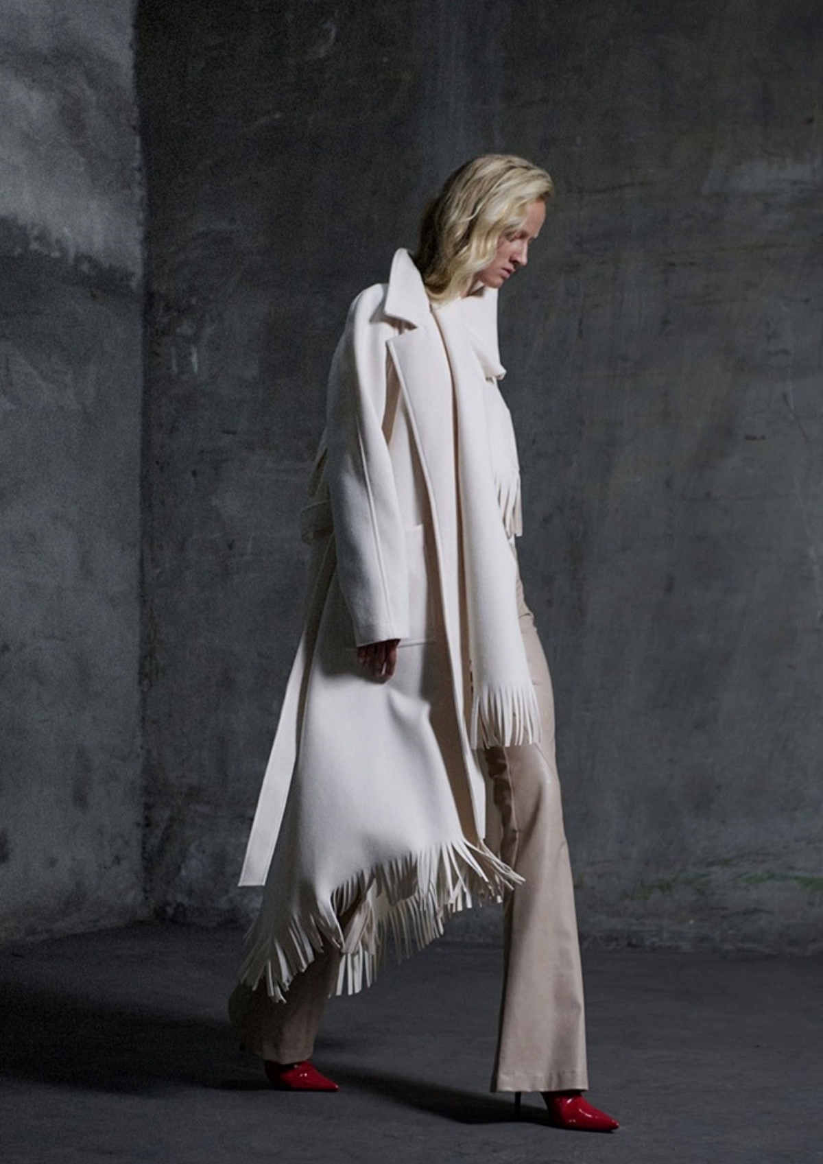 Vanilla Fringe Statement Coat / ZOYA